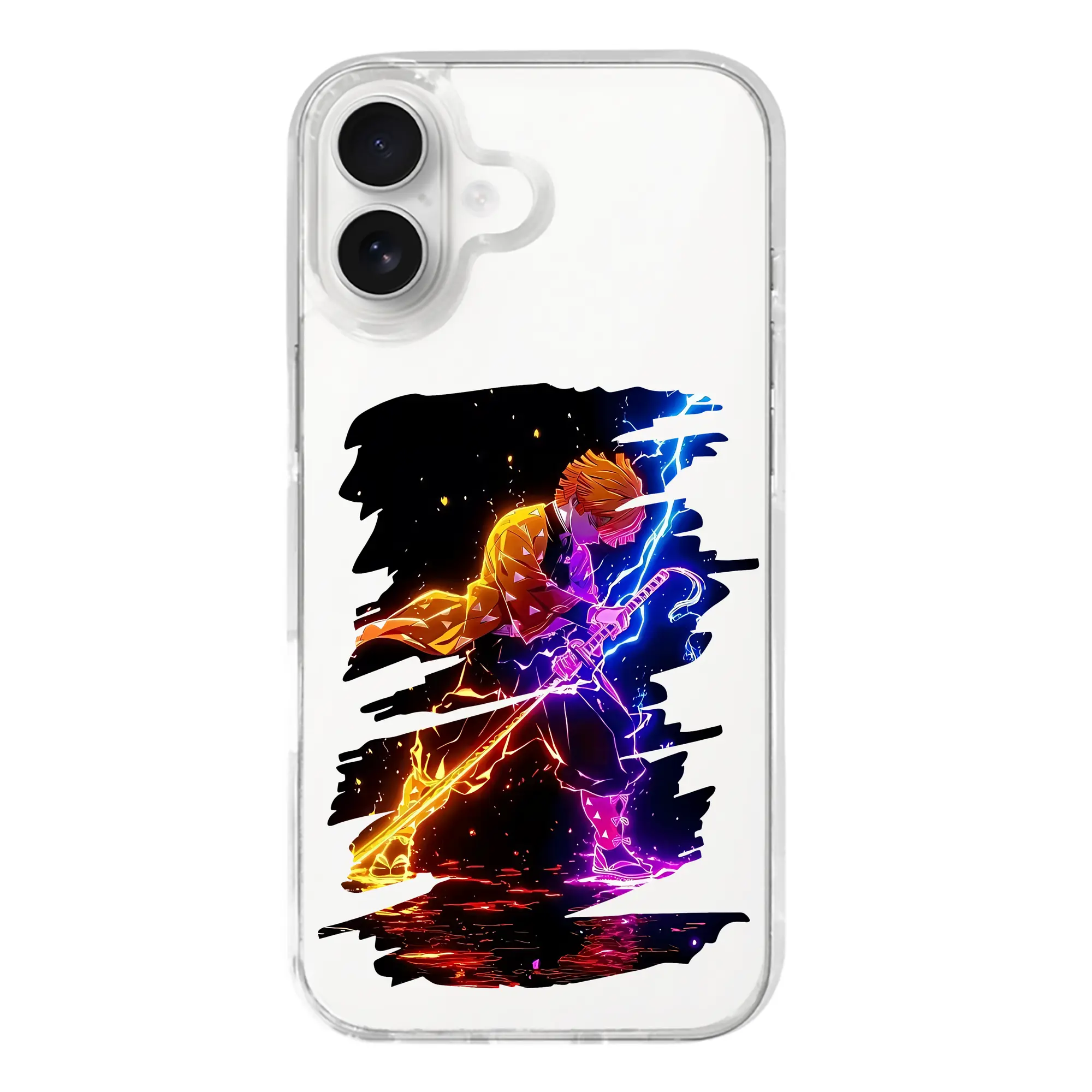 鬼滅の刃 グッズ,我妻 善逸 - iPhone 17シリーズ 透明スマホケース – 薄型・耐衝撃・精密フィット保護カバー